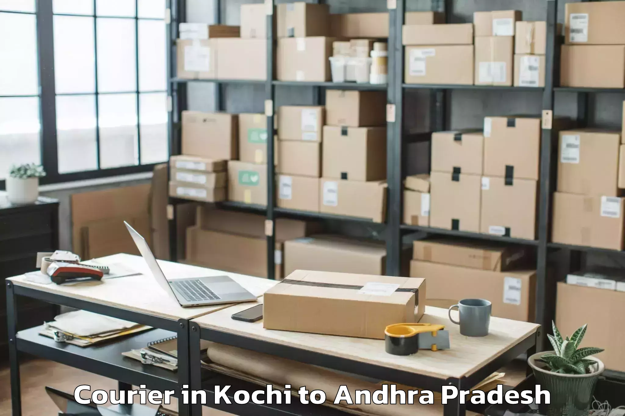 Book Kochi to Dornipadu Courier